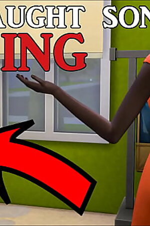 Indian step-Mom Caught step-Son Watching Porn and Masturbating Then Helps Him First Time Sex