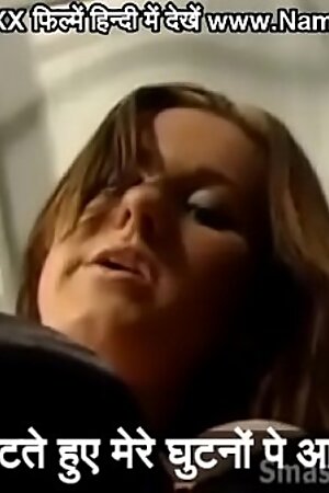 Hot babe makes a slave of her businessman boyfriend makes him lick her feet her ass and whips him with HINDI subtitles by Namaste Erotica dot com
