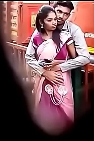 Indian bhabhi outdoor kissing by her friedn