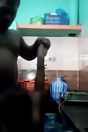 South indian couple fuvking in kitchen with a passion