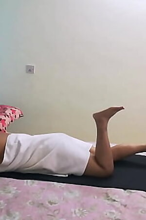 Indian Bhabhi Shanaya Massaging Her Tamil Husband With Hot Bedroom Sex
